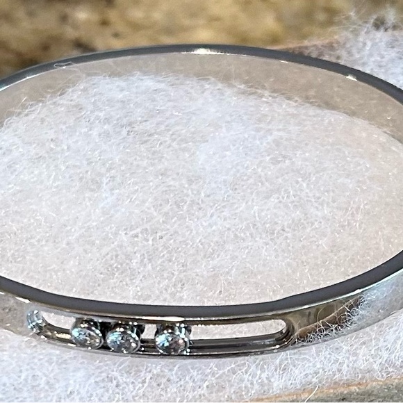 Silver Bracelet New with 3 stones size small-medium - Picture 7 of 9